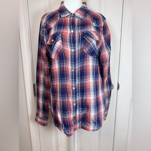 Vanilla Star Plaid Pearl Snap Western Rodeo Maximalism Shirt Ranchcore Flannel